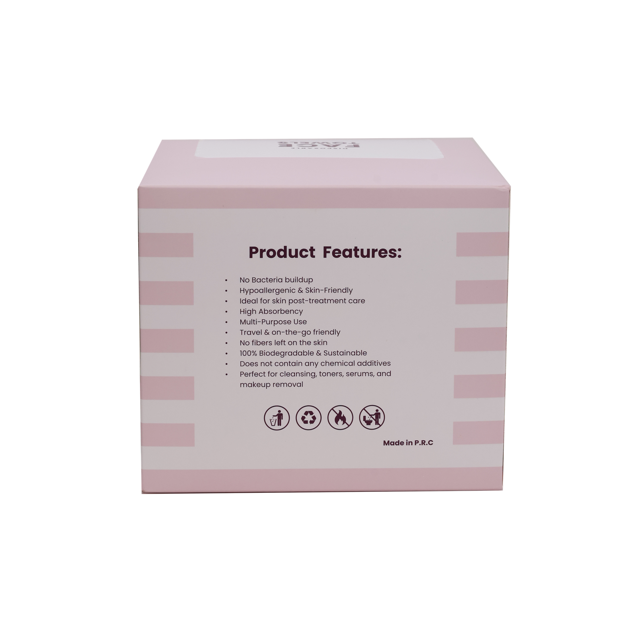 Ultra Absorbent Disposable Face Towels - 50 Towels