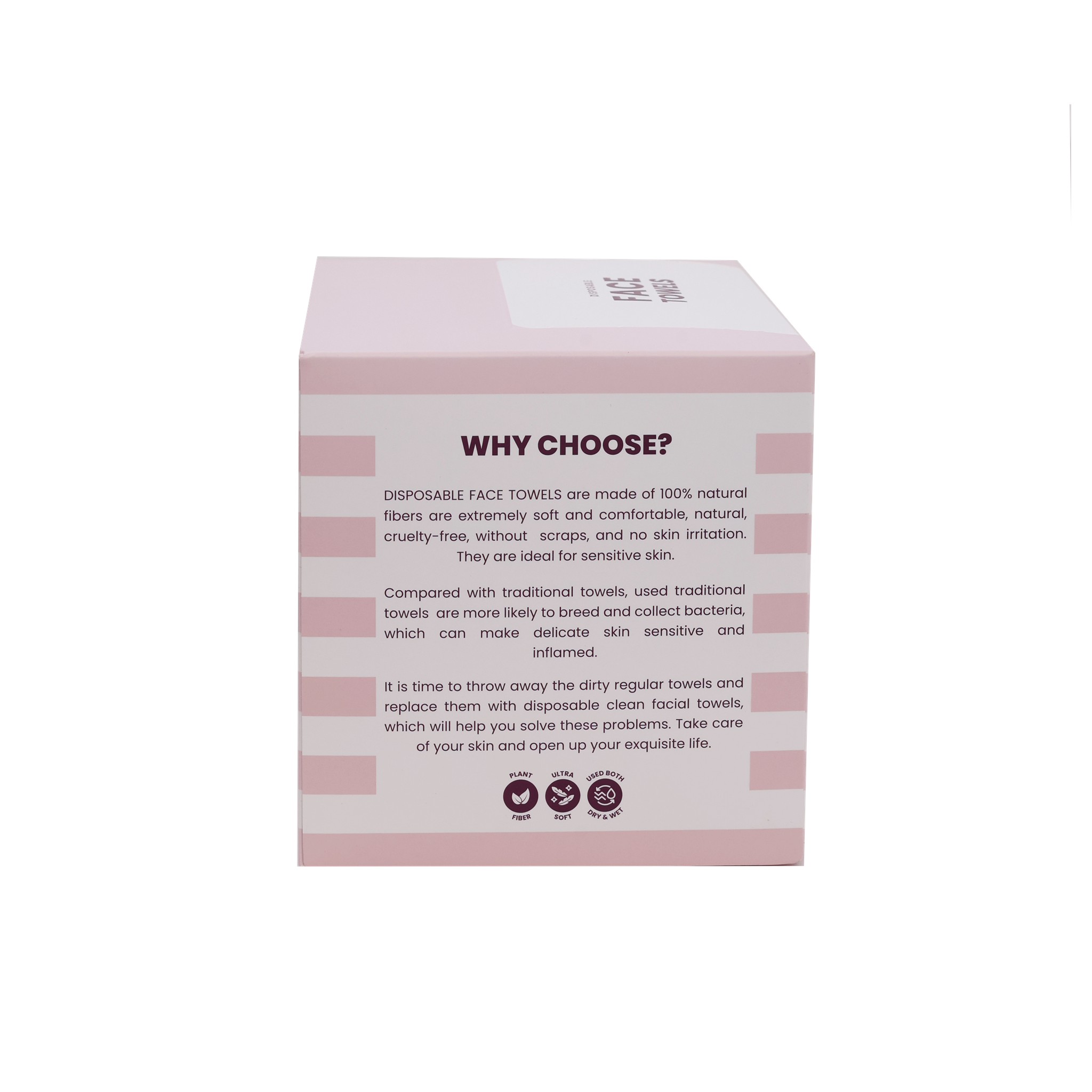Ultra Absorbent Disposable Face Towels - 50 Towels