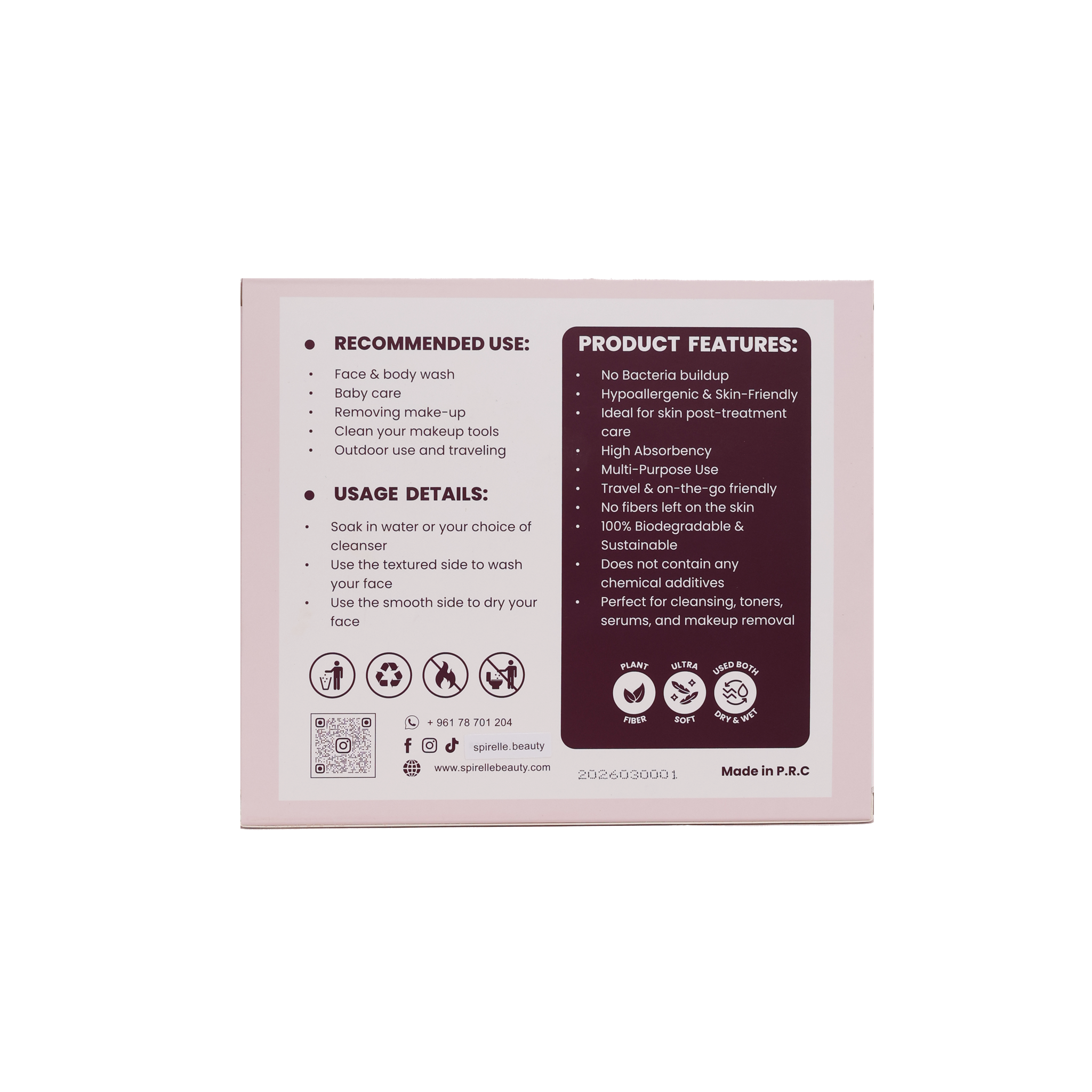 Ultra Absorbent Travel Pack Disposable Face Towels - 14 Towels
